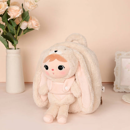 Personalisierter Metoo-Rucksack mit Puppe | Beige Hase