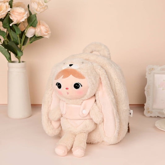 Personalisierter Metoo-Rucksack mit Puppe | Beige Hase