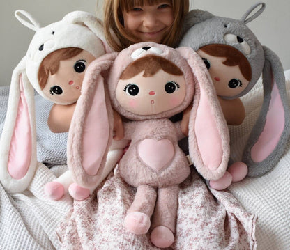 Personalisierter Metoo Teddybär-Hase in Weiẞ 50 cm