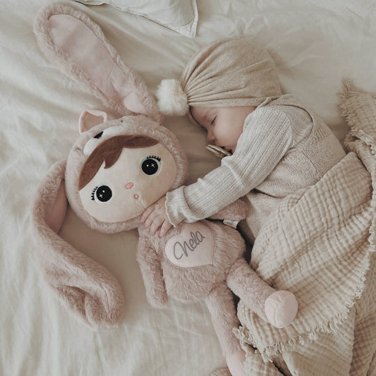 Personalisierter Metoo Teddybär-Hase in Beige