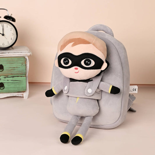 Personalisierter Metoo-Rucksack mit Puppe | Super Held
