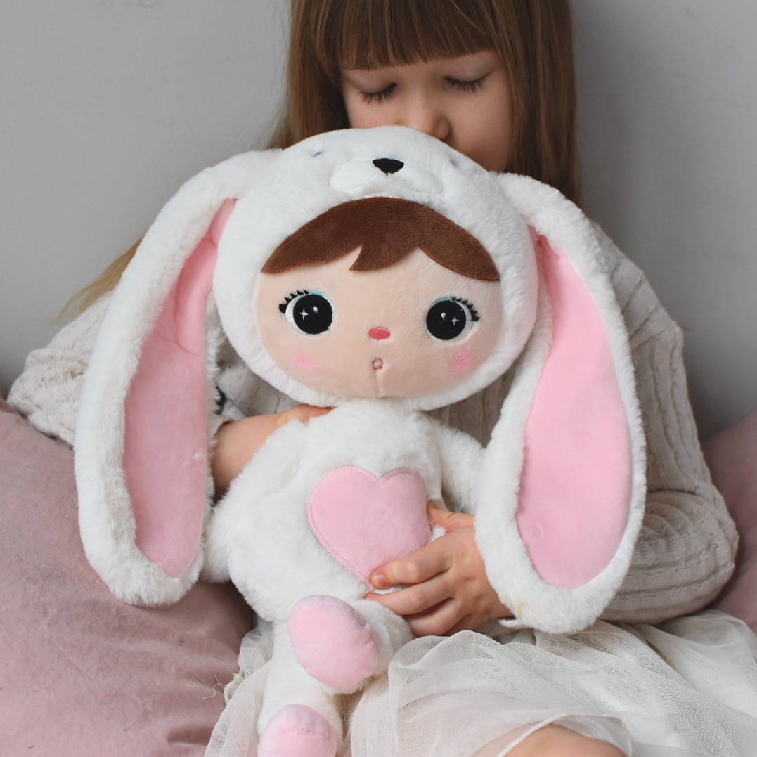 Personalisierter Metoo Teddybär-Hase in Weiẞ 50 cm