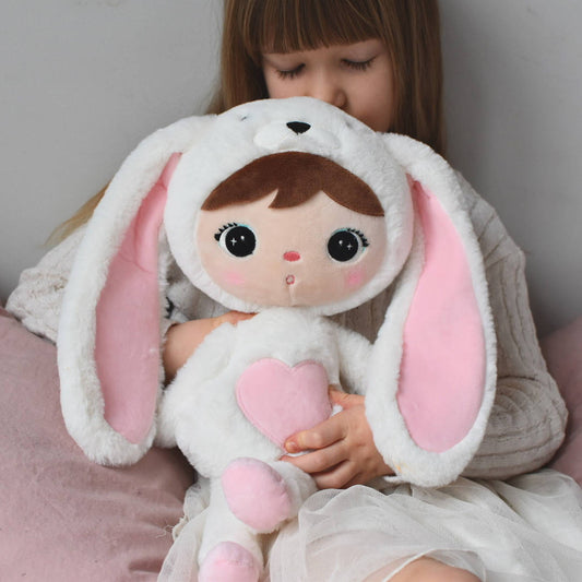 Personalisierter Metoo Teddybär-Hase in Weiẞ 50 cm