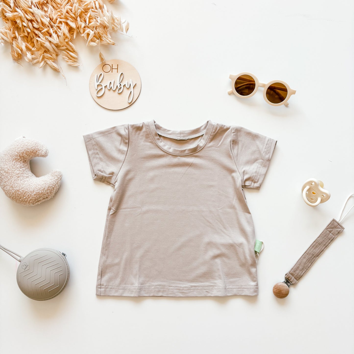 T-Shirt für Baby und Kind, Beige