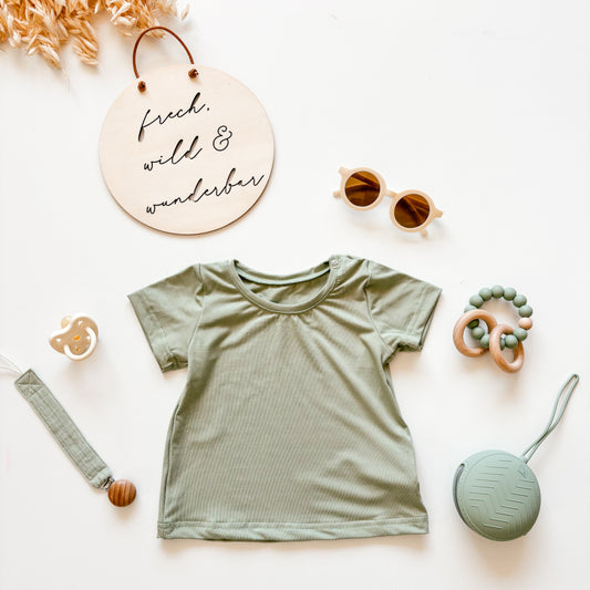 T-Shirt für Baby und Kind, Mint