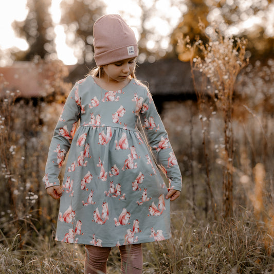 Kleid Mimi für Mädchen, Eichhörnchen