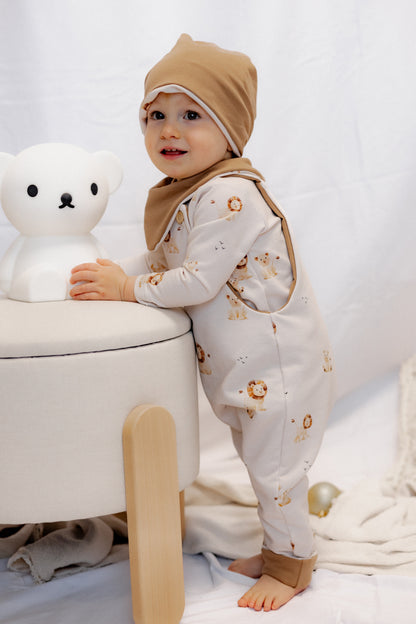 Wendbarer Baby-Latzhose - Löwen