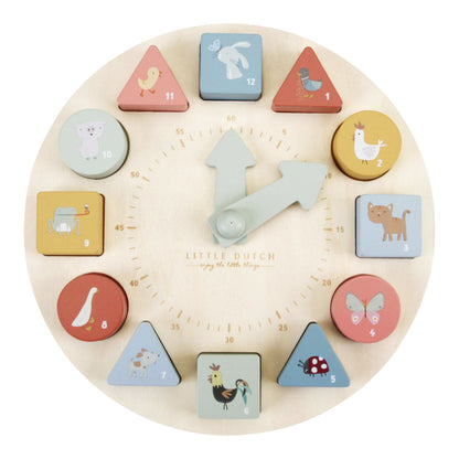 Puzzle Uhr Holz | Little Dutch