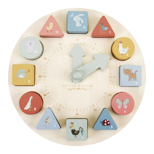 Puzzle Uhr Holz | Little Dutch