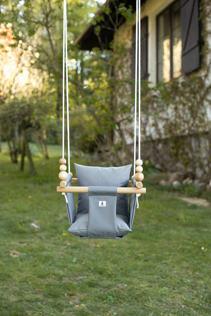 Babyschaukel outdoor in grau