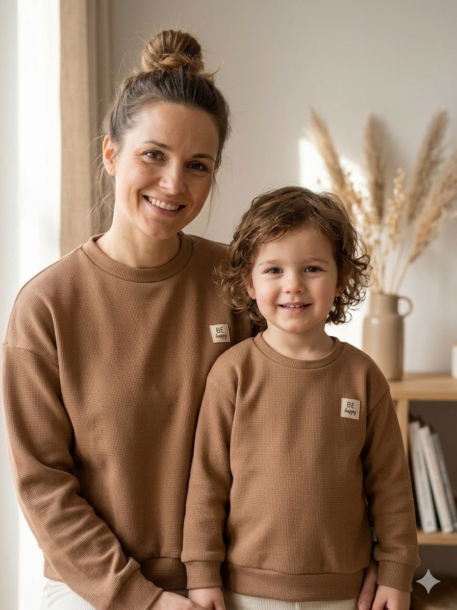 Frauen Pullover Oversized in Braun