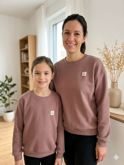 Frauen Pullover Oversized in Mauve