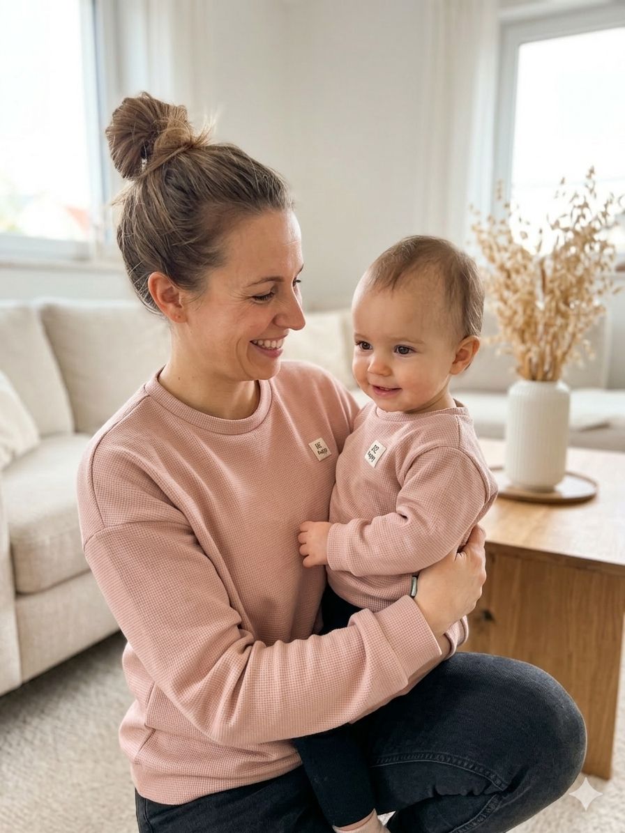 Frauen Pullover Oversized in Nude