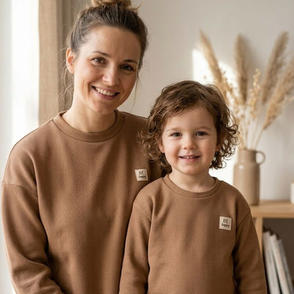 Frauen Pullover Oversized in Braun