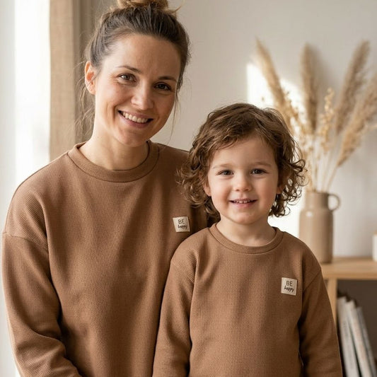 Frauen Pullover Oversized in Braun