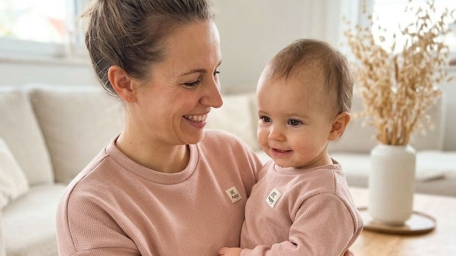 Frauen Pullover Oversized in Nude