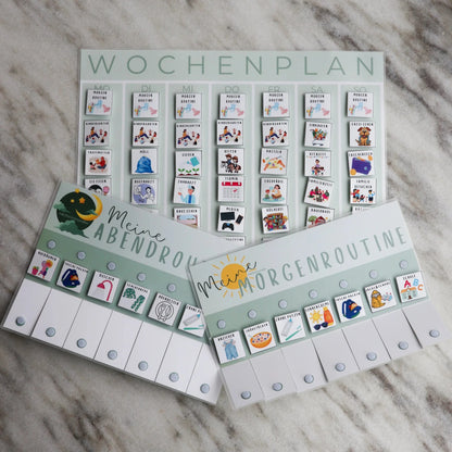 Sparpaket Planer | Morgen-und Abendroutineplaner + Wochenplaner
