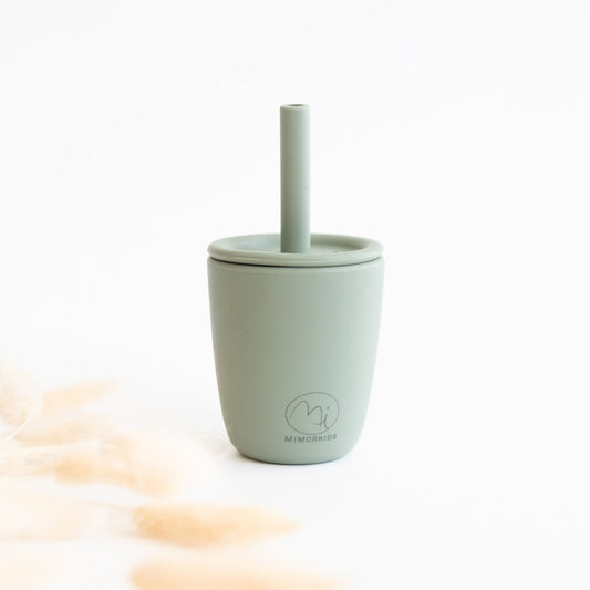 Silikon Strohbecher, mint
