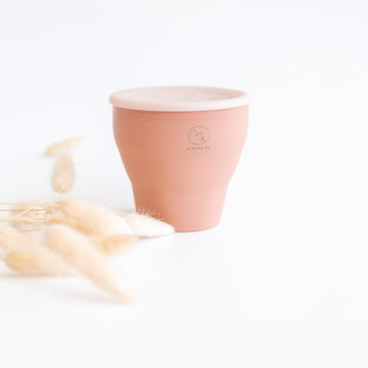 Snackdose aus Silikon - Rosa