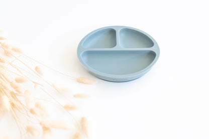 Teller aus Silikon, blau