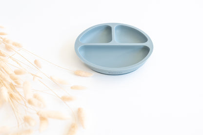 Teller aus Silikon, blau