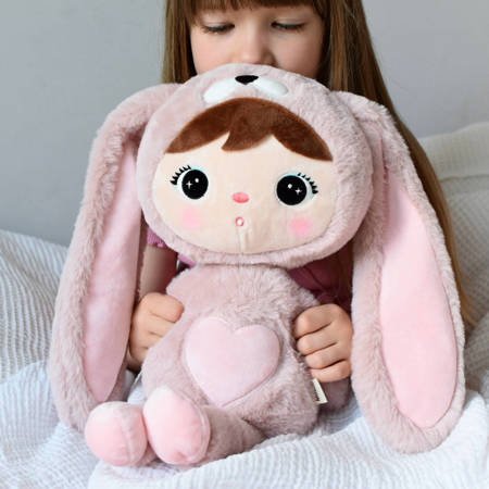 Personalisierter Metoo Teddybär-Hase in Rosa, 50 cm