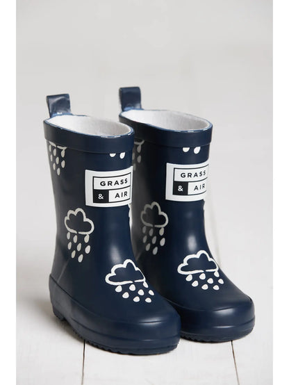Gummistiefel mit wechselnden Farben, dunkelblau