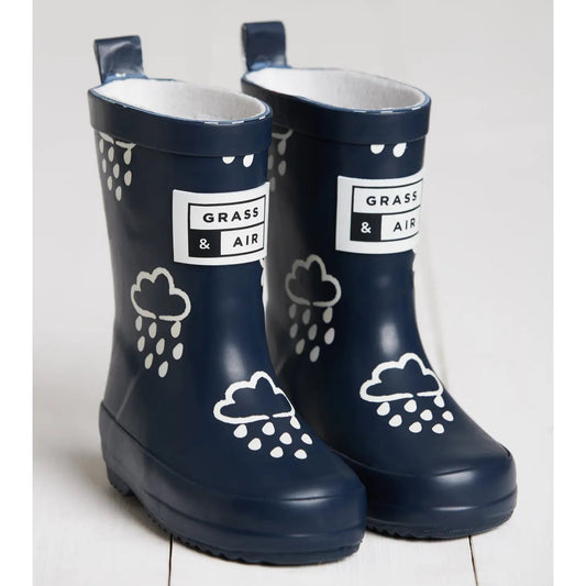Gummistiefel mit wechselnden Farben, dunkelblau