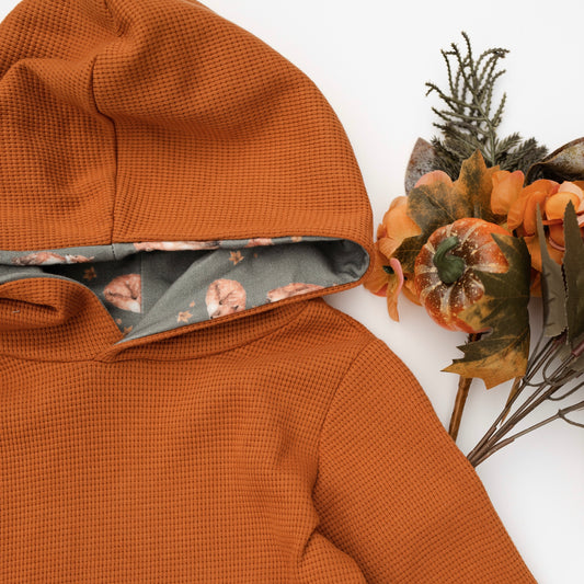Kleid Mili - Waffel Cognac & Fuchs