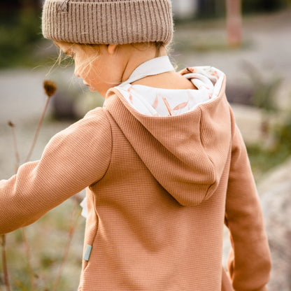 Kleid Mili - Waffel Clay, Pink & Vogel